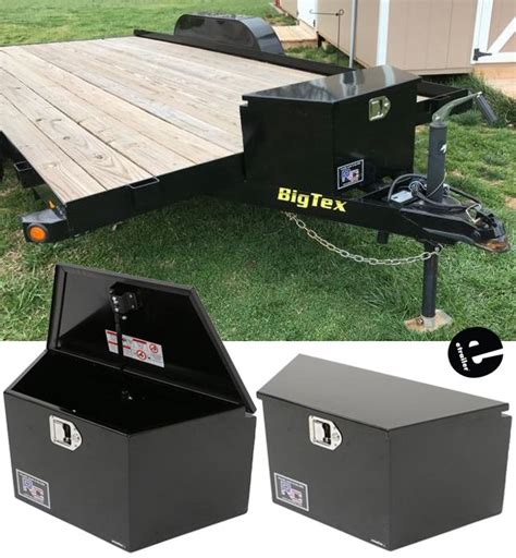 trailer utility box metal|utility trailer side tool box.